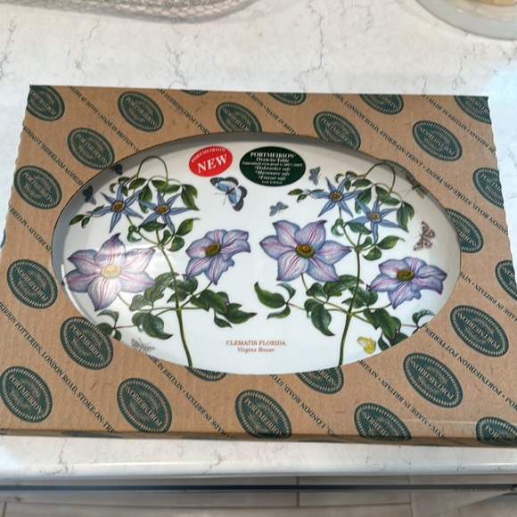 Rare Portmeirion Botanic Garden Oval Platter- NIB - Picture 2 of 6